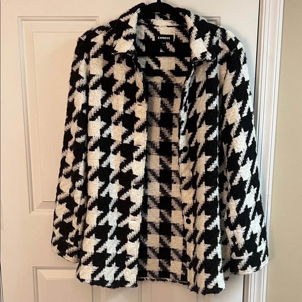 Express Monochrome Houndstooth Jacket